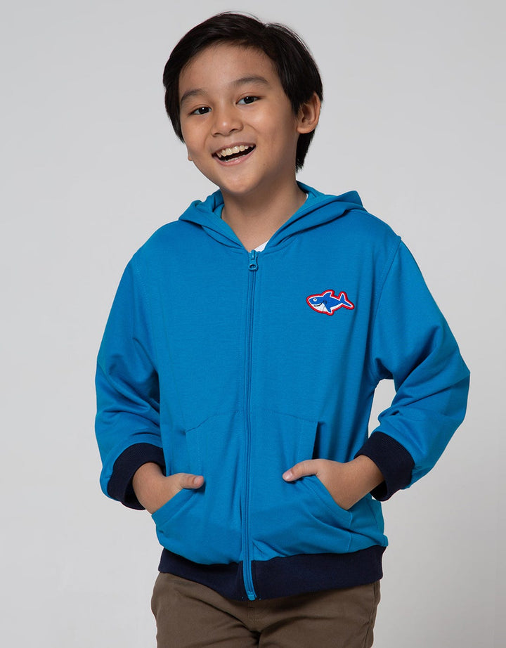 Little M Jacket Knit Hoodie Baby Terry Shark Cucuk Gigi