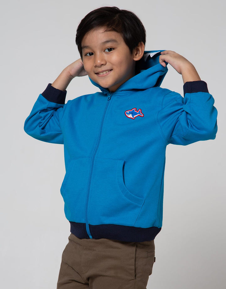 Little M Jacket Knit Hoodie Baby Terry Shark Cucuk Gigi