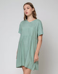 St. Yves Short Sleeve Midi Dress Plain Niaga