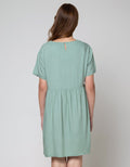 St. Yves Short Sleeve Midi Dress Plain Niaga