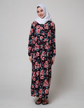 St. Yves Long Sleeve Maxi Dress Big Rose