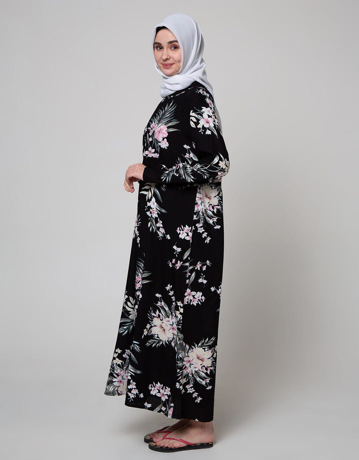 St. Yves Long Sleeve Maxi Dress White Clemantis