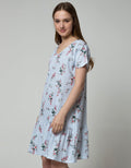 St. Yves Women Short Sleeve Midi Dress Stripe Anemon