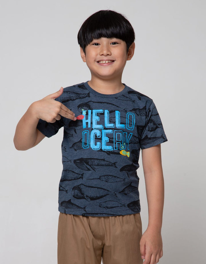 Little M Short Sleeve T-Shirt Hello