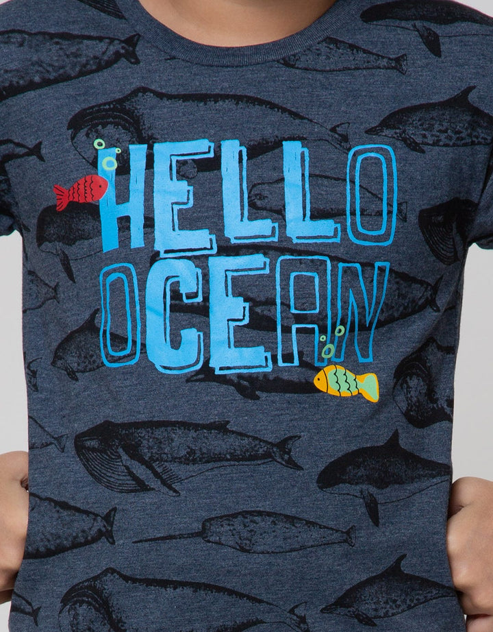 Little M Short Sleeve T-Shirt Hello