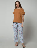St. Yves Women Long Pants Stripe Anemone