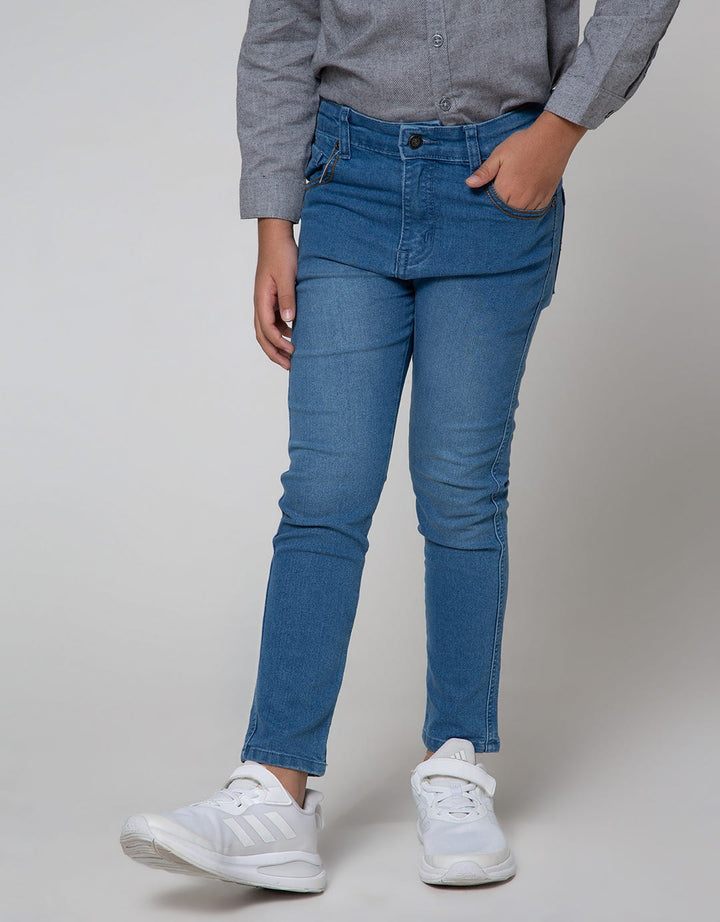 Little M Denim Pants Reguler Kancing