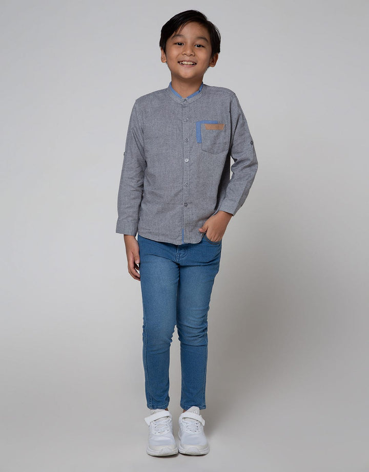 Little M Denim Pants Reguler Kancing
