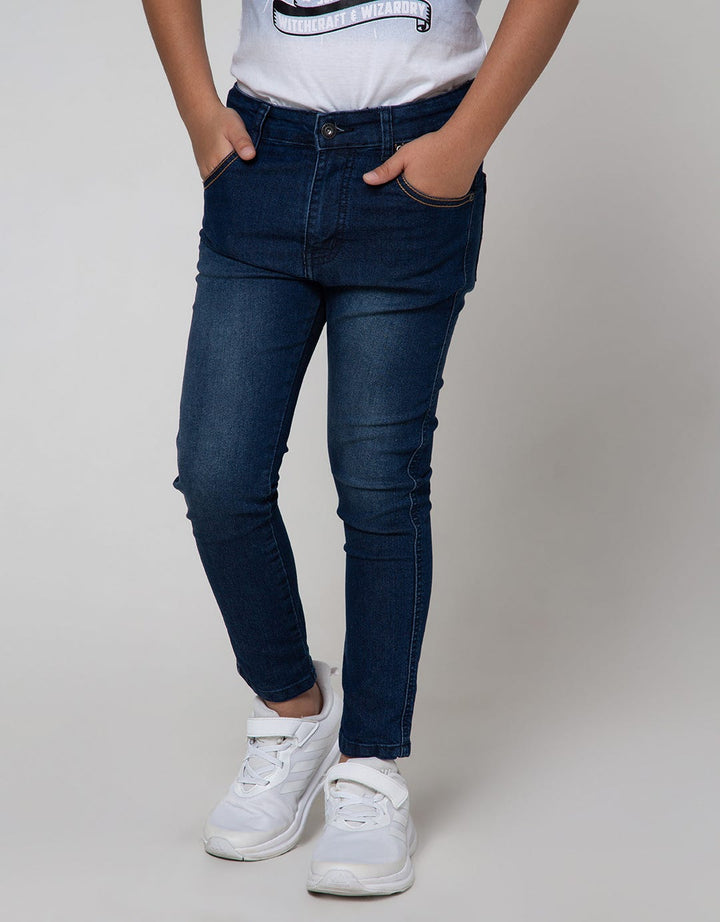 Little M Denim Pants Reguler Kancing