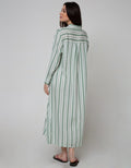 St. Yves Long Sleeve Maxi Dress Stripe Tone