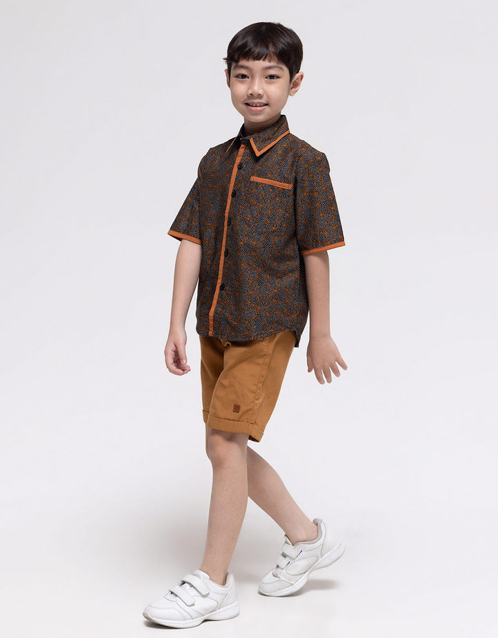 Arjuna Weda Hem Boy Batik Banana Bali Large