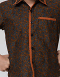 Arjuna Weda Short Shirt Batik Banana Bali Large
