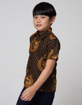 Arjuna Weda Short Shirt Batik Background Truntum