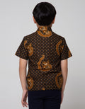 Arjuna Weda Short Shirt Batik Background Truntum