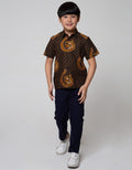 Arjuna Weda Short Shirt Batik Background Truntum