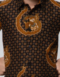 Arjuna Weda Short Shirt Batik Background Truntum