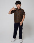 Arjuna Weda Short Shirt Batik Banana Bali Large