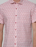 Stanley Adams Short Sleeve Shirt Print Stripes Slim