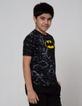 Character Short Sleeve T-Shirt Batman Marble Logo Classic Foil