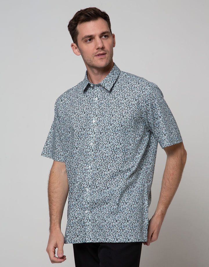 Stanley Adams Short Sleeve Shirt Full Print Regular