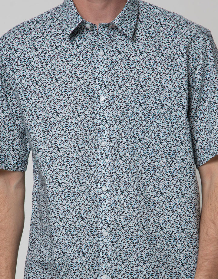Stanley Adams Short Sleeve Shirt Full Print Regular