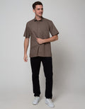 Stanley Adams Short Sleeve Shirt Print Regular Simple