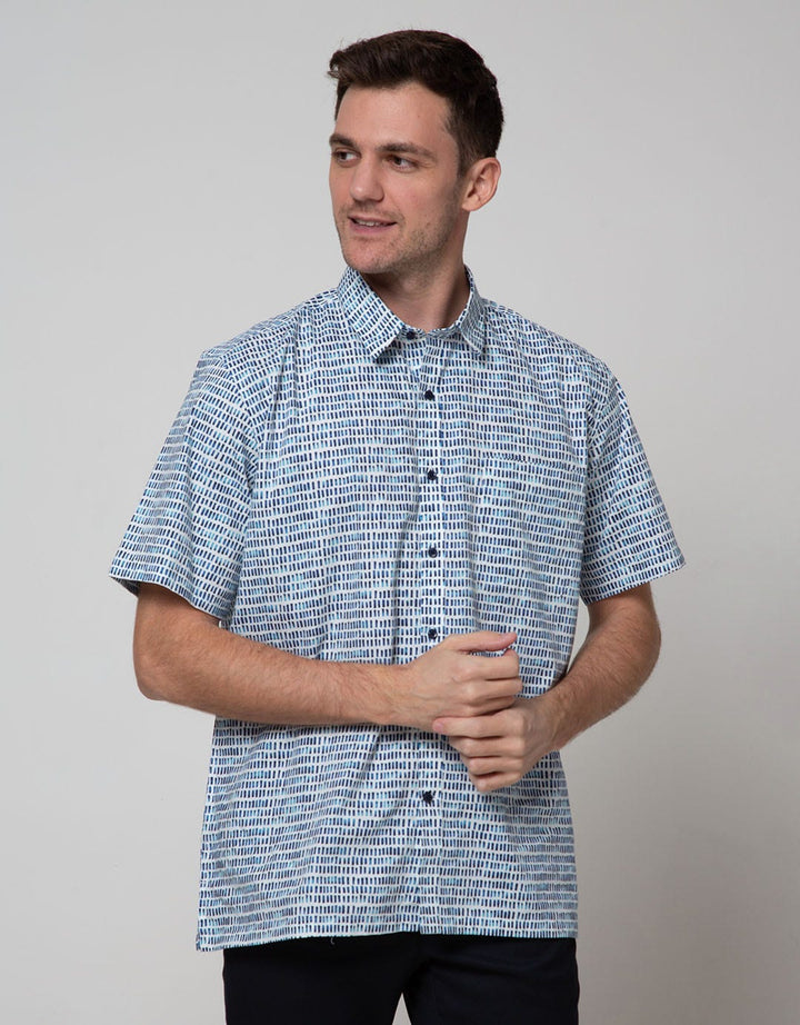 Stanley Adams Short Sleeve Shirt Full Print Regular