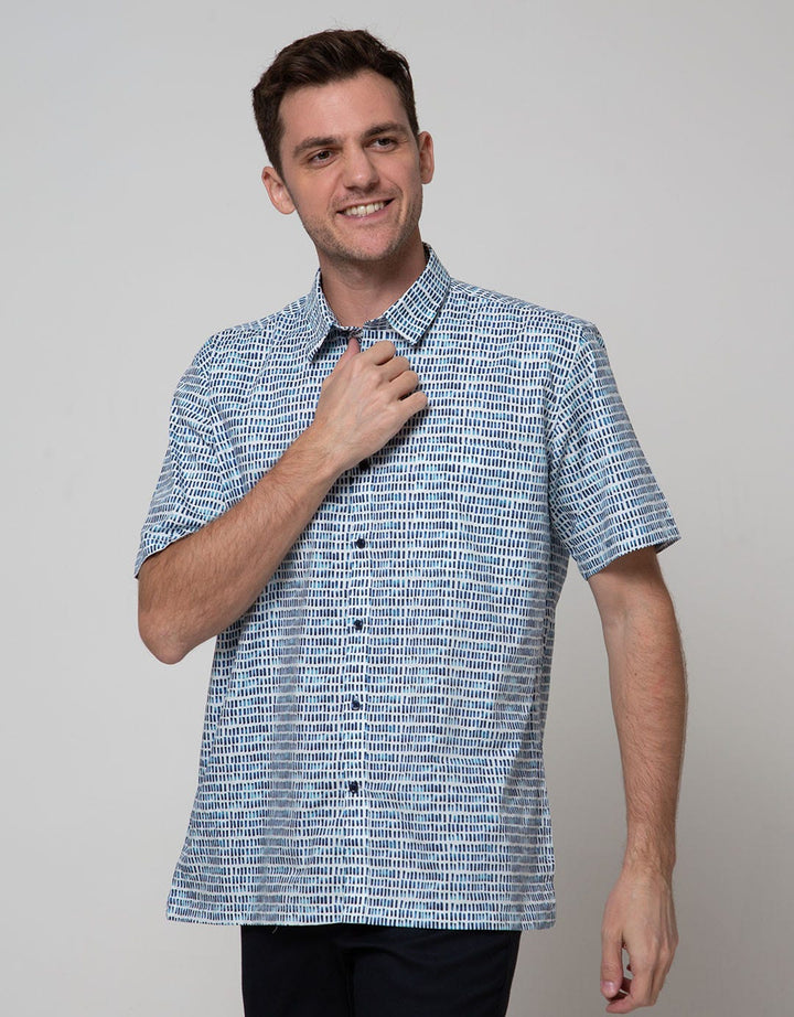 Stanley Adams Short Sleeve Shirt Full Print Regular
