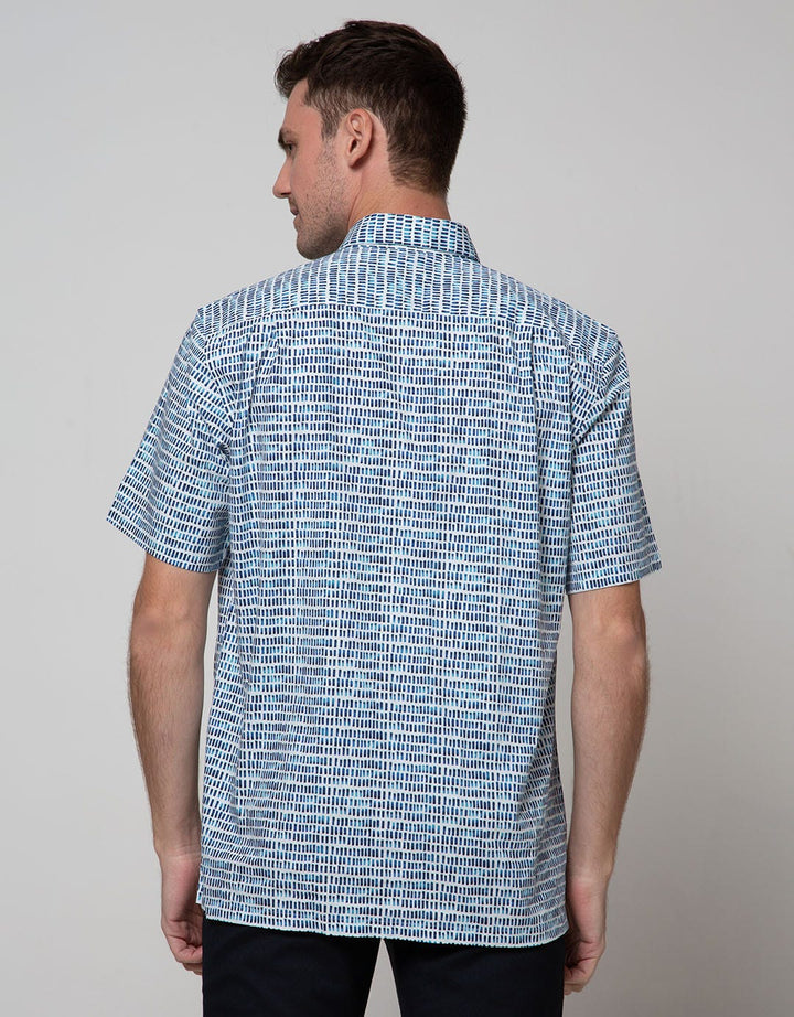 Stanley Adams Short Sleeve Shirt Full Print Regular