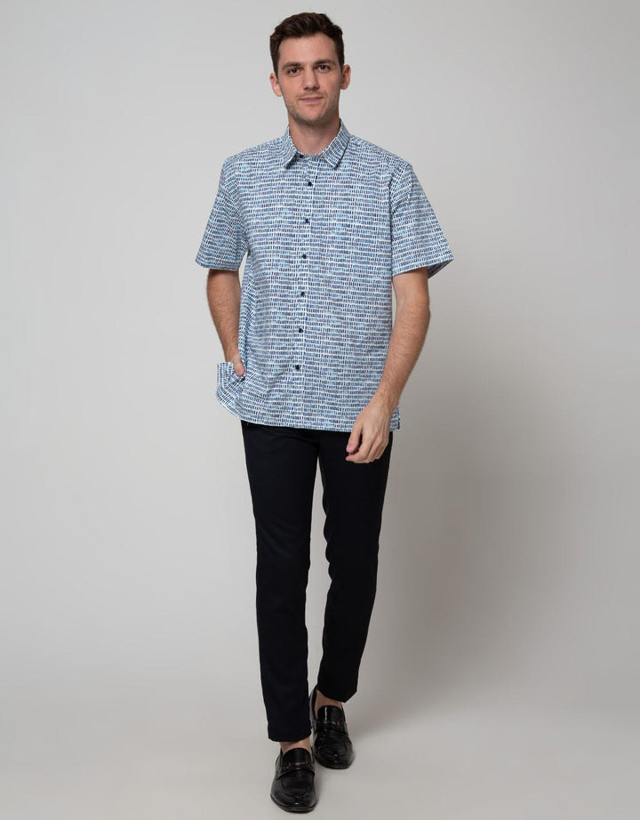 Stanley Adams Short Sleeve Shirt Full Print Regular