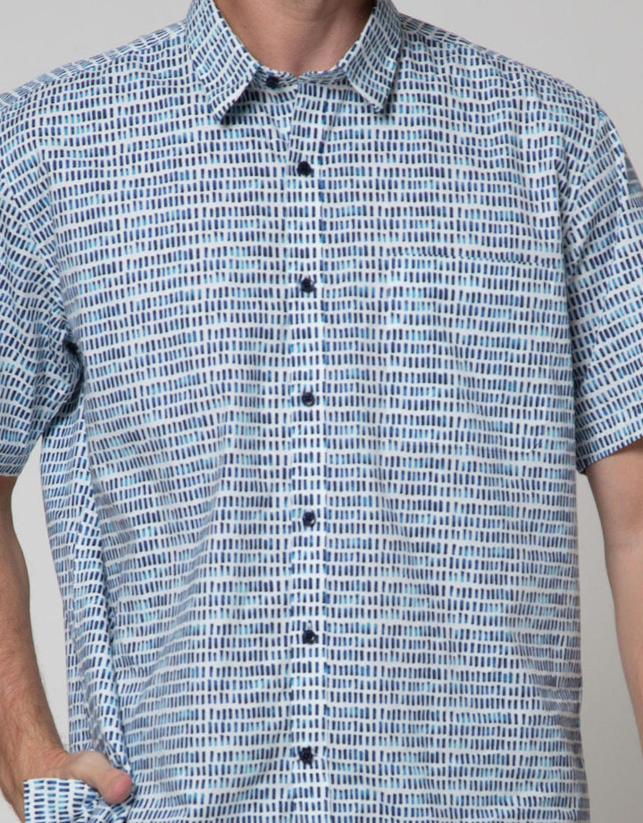 Stanley Adams Short Sleeve Shirt Full Print Regular