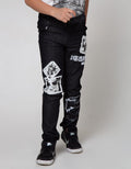 Nevada Denim Pants Stretch Patch Abstract