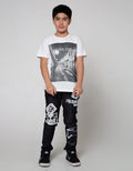 Nevada Denim Pants Stretch Patch Abstract