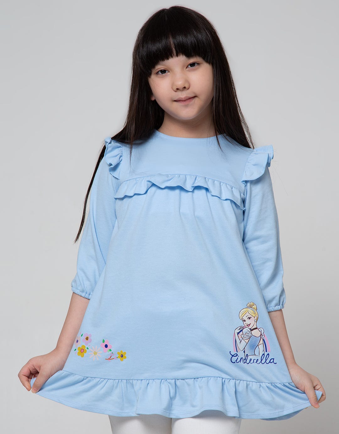 Disney Cinderella Long Sleeve Midi Dress