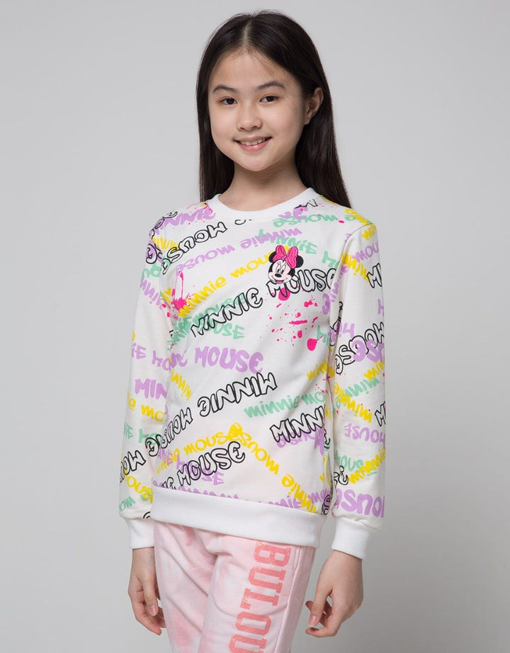 Disney Full Print Minnie Sweatshirt