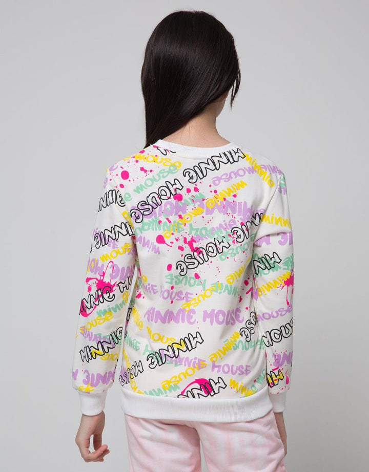 Disney Full Print Minnie Sweatshirt