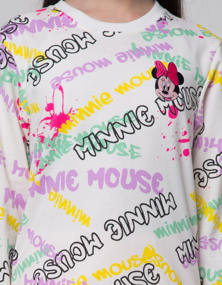 Disney Full Print Minnie Sweatshirt