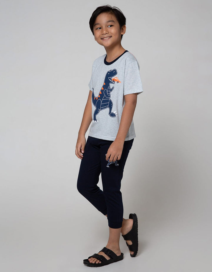 Little M Top Bottom Set Reg T-Shirt Jogger Dino