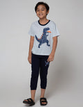 Little M Top Bottom Set Reg T-Shirt Jogger Dino