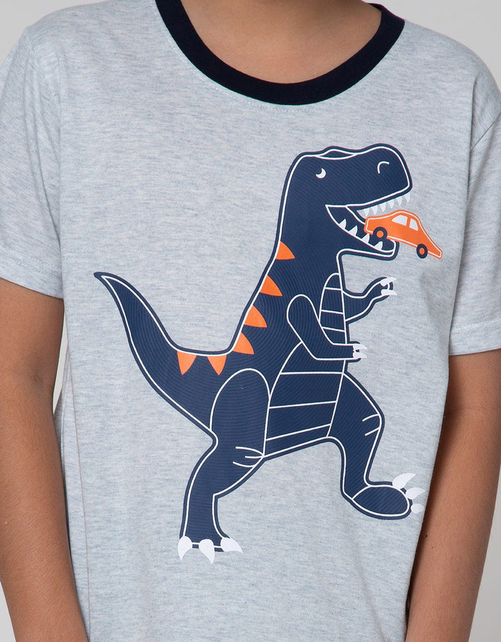 Little M Top Bottom Set Reg T-Shirt Jogger Dino