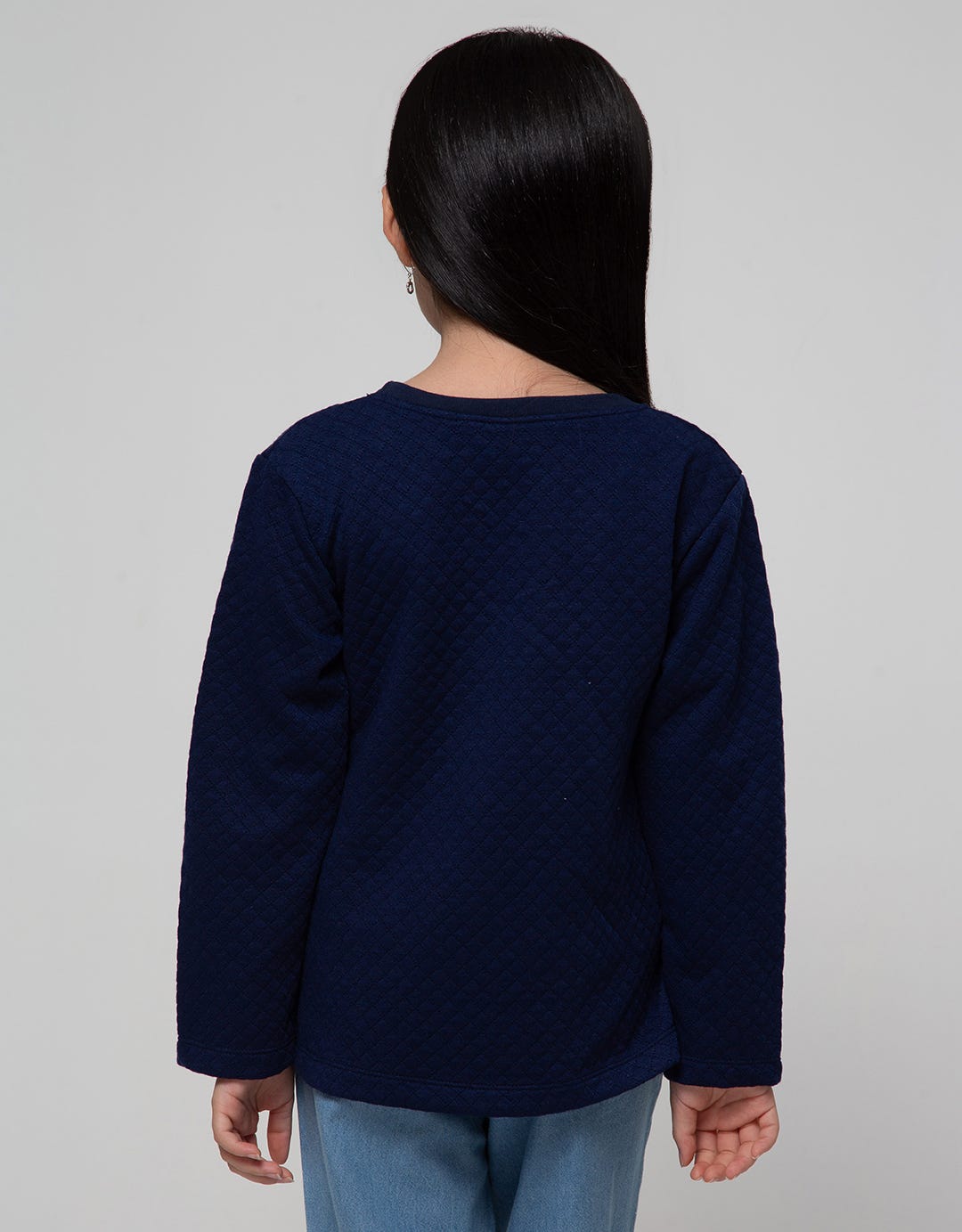 Little M Long Sleeve T-Shirt Waffle Cat Application