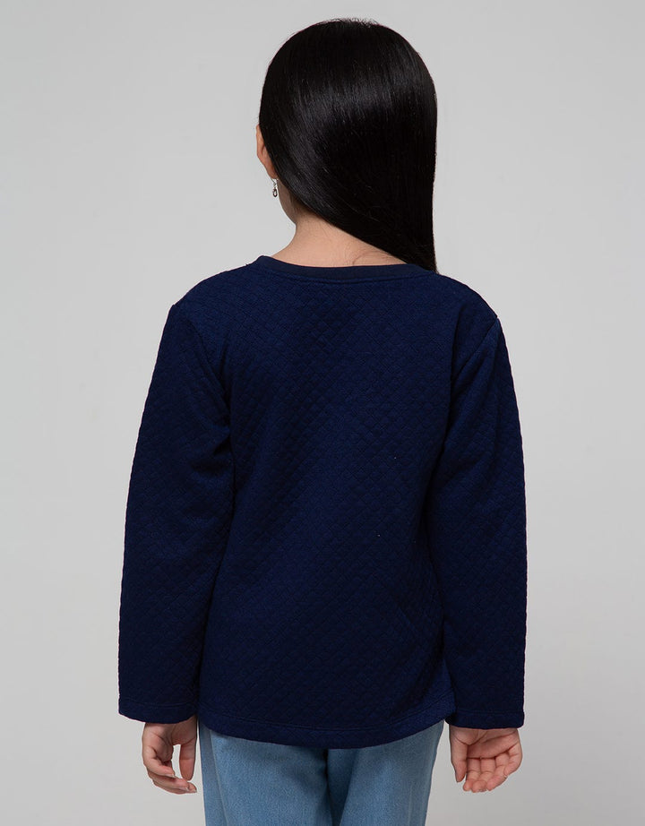 Little M Long Sleeve T-Shirt Waffle Cat Application