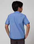 Little M Short Sleeve Shirt Print Stripe Bow Tie