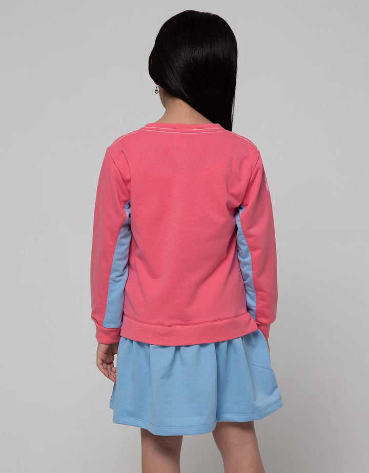 Little M Long Sleeve Midi Dress Drecut N Sewn Ruffle Bear