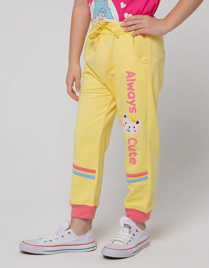 Little M Jogger Knit Bordir Bear