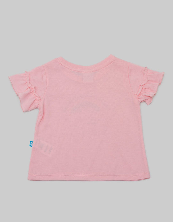 Pipiniko Short Sleeve T-Shirt Unicorn Ruffle Hand