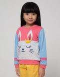 Little M Sweatshirt Raglan Bunny Aplikasi