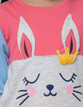 Little M Sweatshirt Raglan Bunny Aplikasi