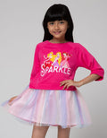 Disney Tulle Rainbow Dress Anak Perempuan