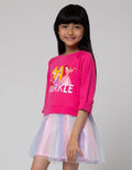 Disney Tulle Rainbow Dress Anak Perempuan